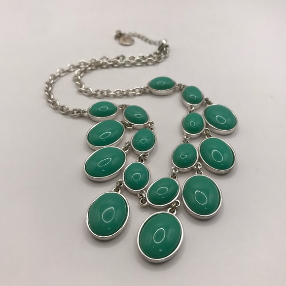 Liz Claiborne Teal Statement Necklace - Picture 4 of 9